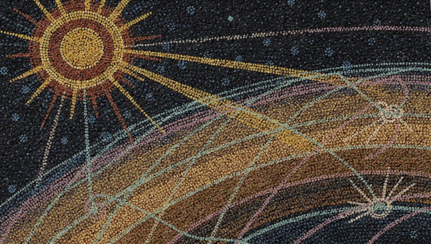 Illustration of solar X-rays disrupting Earth's ionosphere