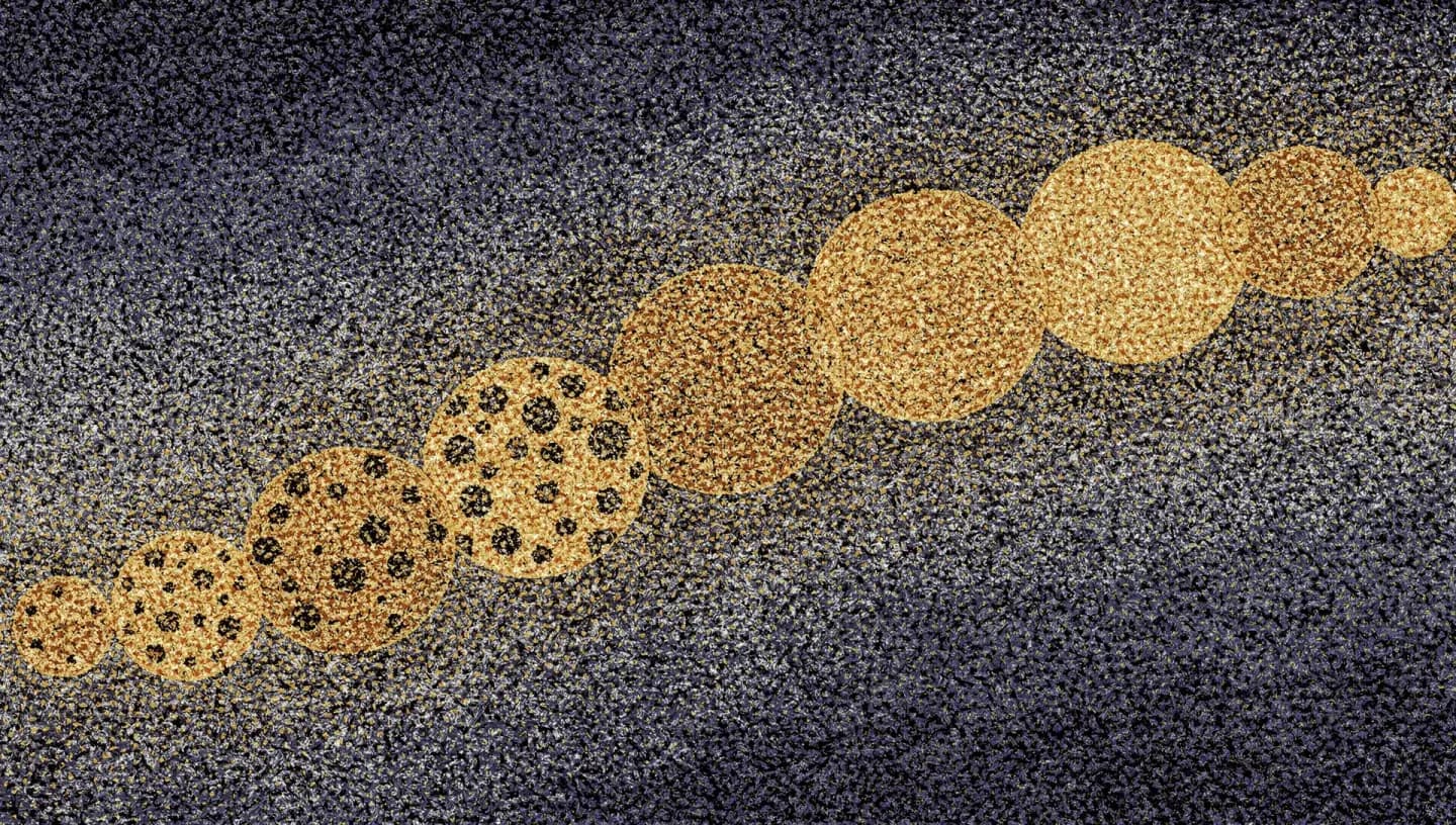 Illustration of the sun's activity rising and falling across its cycle